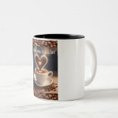 Internationaler Kaffeetag Zweifarbige Tasse (VorderseiteRechts)