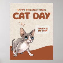 Internationaler Katzentag Sphynx-Feierkunst