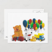 Internationaler Kindertag Postkarte (Vorne/Hinten)