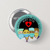 Internationaler Kurstag, 12. Mai Button (Vorne & Hinten)