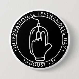Internationaler Lefthanders-Tag, linke Maus Bu Button