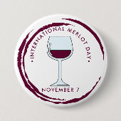 Internationaler Merlot-Tag Button (Vorderseite)