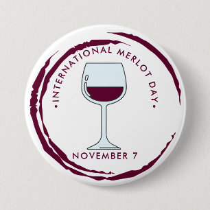 Internationaler Merlot-Tag Button