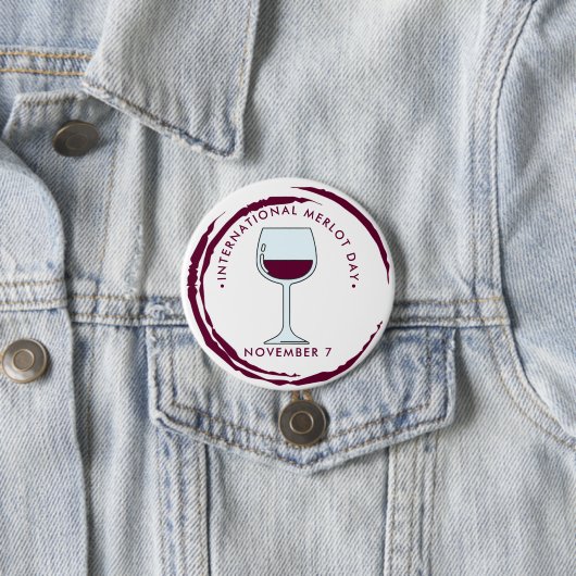 Internationaler Merlot-Tag Button (Beispiel)