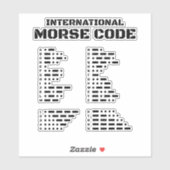 Internationaler Moralkodex Aufkleber (Blatt)