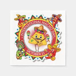 Internationaler Nacho-Tag Serviette