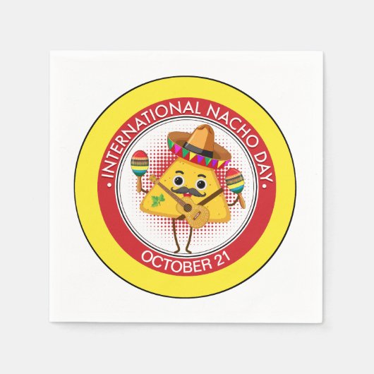 Internationaler Nacho-Tag Serviette (Vorderseite)