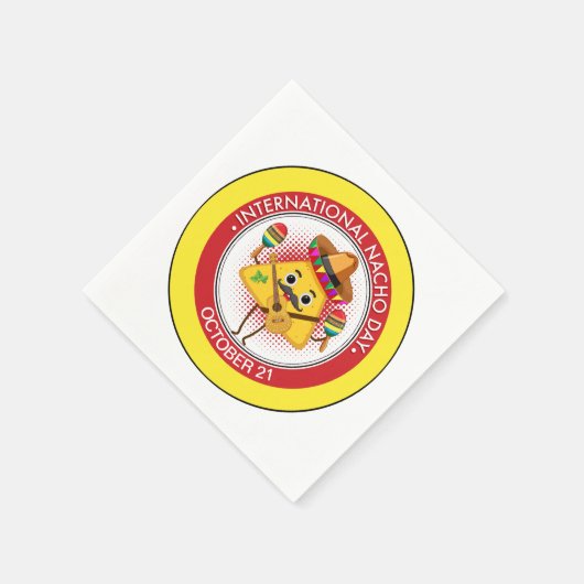 Internationaler Nacho-Tag Serviette (Ecke)