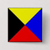 Internationaler nautischer Schiffssignaltext Button (Vorderseite)