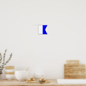 Internationaler nautischer Schiffssignaturbuchstab Poster (Küche)