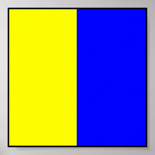 Internationaler nautischer Schiffssignaturbuchstab Poster (Vorne)