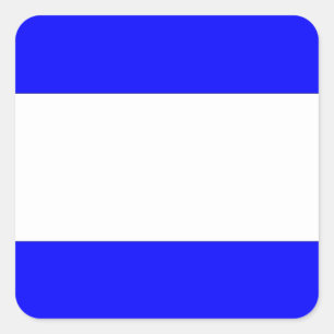 Internationaler nautischer Schiffssignaturbuchstab Quadratischer Aufkleber