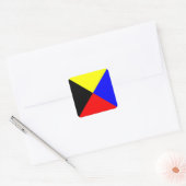 Internationaler nautischer Schiffssignaturbuchstab Quadratischer Aufkleber (Umschlag)