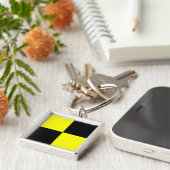 Internationaler nautischer Schiffssignaturbuchstab Schlüsselanhänger (Seite)