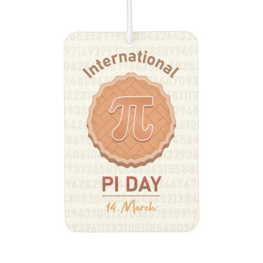 Internationaler Pi-Tag Autolufterfrischer (Vorderseite)