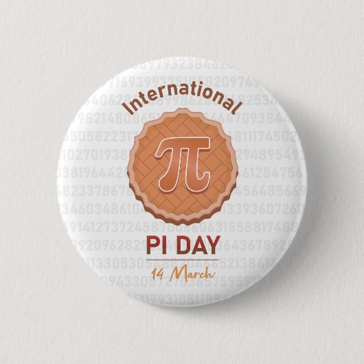 Internationaler Pi-Tag Button (Vorderseite)