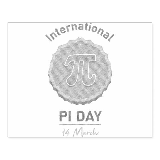 Internationaler Pi-Tag Gummistempel (Prägung)