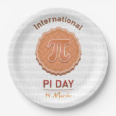 Internationaler Pi-Tag Pappteller (Vorderseite)