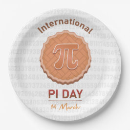 Internationaler Pi-Tag Pappteller