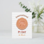 Internationaler Pi-Tag Postkarte (Stehend Vorderseite)