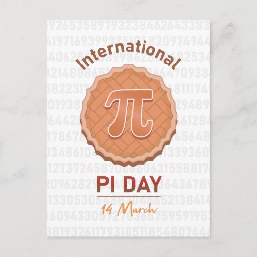 Internationaler Pi-Tag Postkarte (Vorderseite)