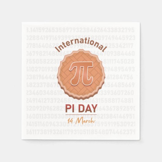 Internationaler Pi-Tag Serviette (Vorderseite)