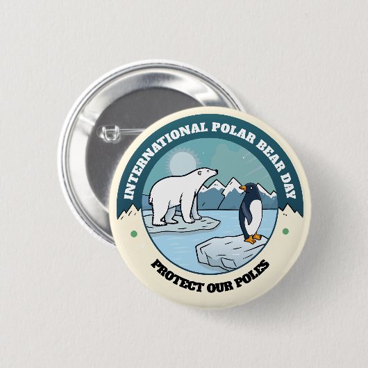 Internationaler Polartag Button (Vorne & Hinten)