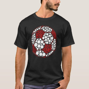 Internationaler Punkt-Tag  Farbiger Fußball-Polka- T-Shirt
