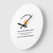 Internationaler Schöpfertag | Feiern Sie Kreativit Große Wanduhr (Winkel)