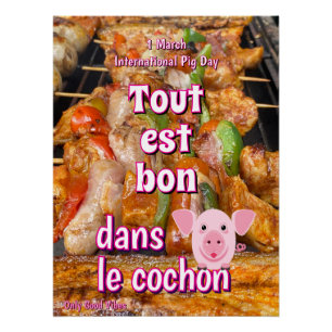 Internationaler Schweinetag Poster