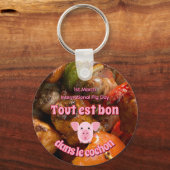 Internationaler Schweinetag Schlüsselanhänger (Vorderseite)