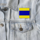 Internationaler Seesignalflaggenbuchstabe nautisch Button (Beispiel)