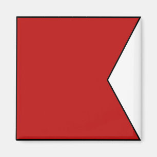Internationaler Seesignalflaggenbuchstabe nautisch Magnet