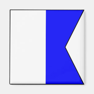 Internationaler Seesignalflaggenbuchstabe nautisch Magnet