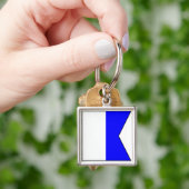 Internationaler Seesignalflaggenbuchstabe nautisch Schlüsselanhänger (Hand)