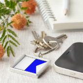 Internationaler Seesignalflaggenbuchstabe nautisch Schlüsselanhänger (Seite)