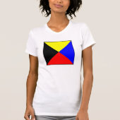 Internationaler Seesignalflaggenbuchstabe nautisch T-Shirt (Vorderseite)