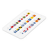Internationaler Signalkodex Alphabet Magnet (Linke Seite)