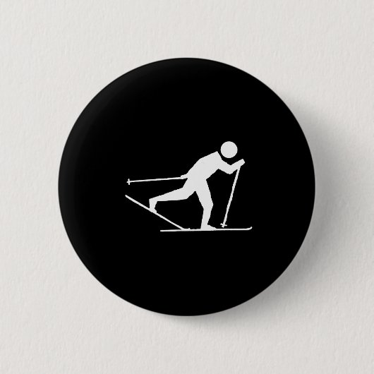 Internationaler Skating-Skilauf, Langlauf Button (Vorderseite)