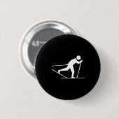 Internationaler Skating-Skilauf, Langlauf Button (Vorne & Hinten)