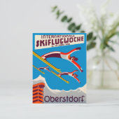 Internationaler Skiwettbewerb in Oberstdorf Postkarte (Stehend Vorderseite)