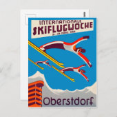 Internationaler Skiwettbewerb in Oberstdorf Postkarte (Vorne/Hinten)
