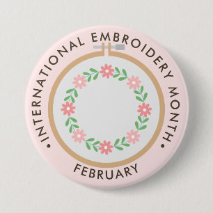 Internationaler Stickertag Button
