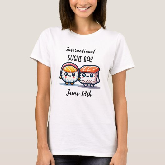 Internationaler Sushi-Tag _ 18. Juni T-Shirt (Vorderseite)