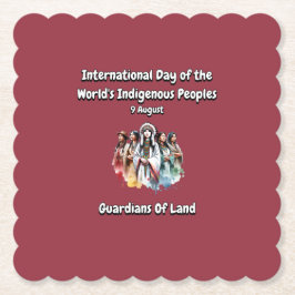 Internationaler Tag der autochthonen Bevölkerungsg Untersetzer