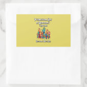 Internationaler Tag der Demokratie. Rechteckiger Aufkleber (Tasche)