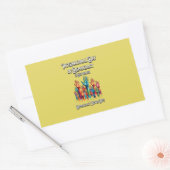 Internationaler Tag der Demokratie. Rechteckiger Aufkleber (Umschlag)