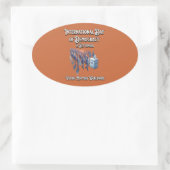 Internationaler Tag der Demokratie. Stimmrecht. Ovaler Aufkleber (Tasche)