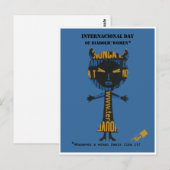 Internationaler Tag der diabolischen Frauen Postkarte (Vorne/Hinten)