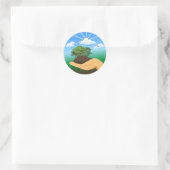 Internationaler Tag der Erde Runder Aufkleber (Tasche)